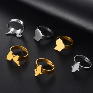 Bague en acier inoxydable pour femmes et filles, bijoux de la guinée, de la guinée et de la Martinique française - Product Image 3