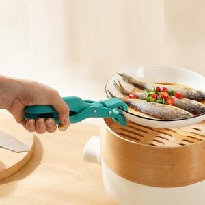 Multi-Purpose Anti-scottatura supporto per la cucina piatto ciotola supporto vassoio Clip strumento da cucina Gadget in <span class=keywords><strong>Silicone</strong></span> morsetto da cucina - Product Image 3