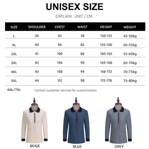 เสื้อเชิ้ตลำลองสำหรับร้านอาหารของโรงแรมเสื้อทำงานหนักคอปกทำความสะอาดเสื้อเชิ้ตแขนยาวทรงหลวมพอดีตัว - Product Image 3