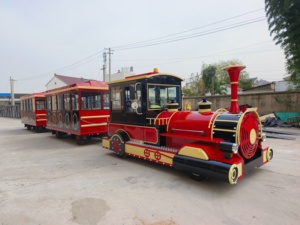 Train touristique moderne de haute qualité à 50 places avec grandes fenêtres pour les voyageurs - Product Image 1