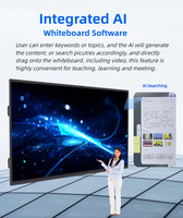ITATOUCH HT-86D Panel Datar Interaktif Resolusi Tinggi 4K UHD 65/75/85-Inci dengan Pena Magnetik Sentuh Inframerah untuk Pendidikan/Pertemuan