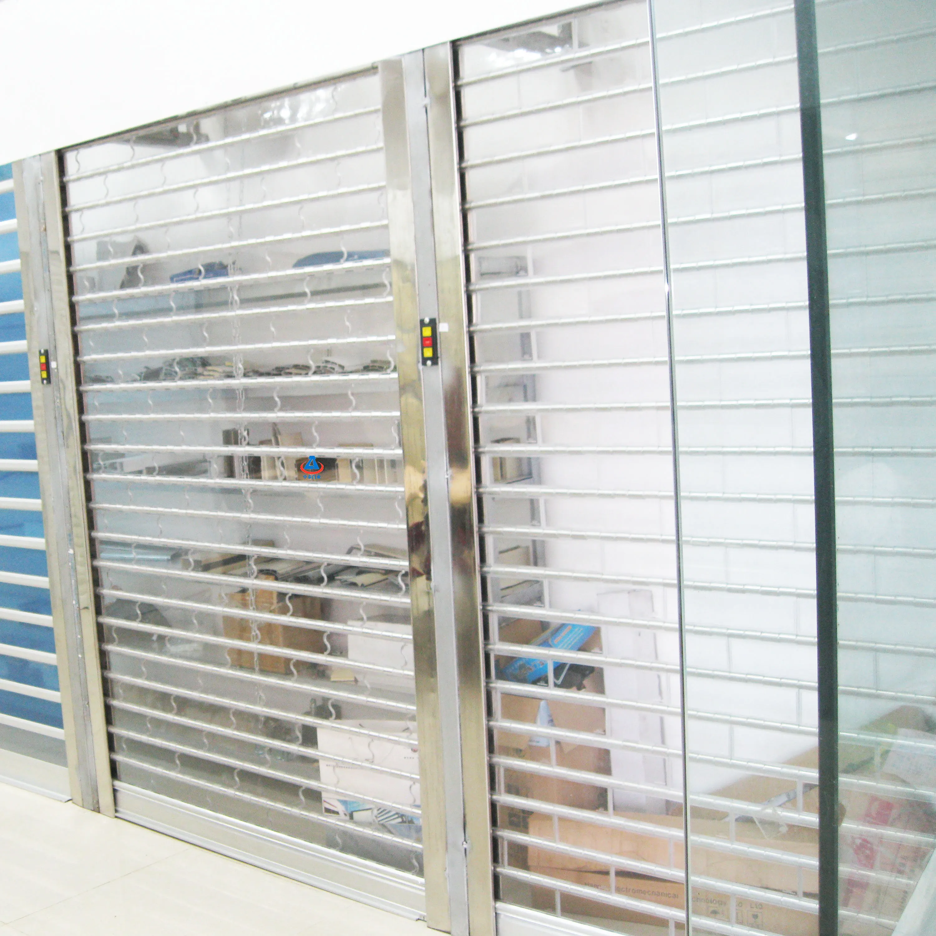 Automatic Clear Security Blinds Transparent Polycarbonate Roller Shutter For Home