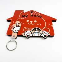 Décoration de carnet, cadeaux de mariage, supports de sublimation créatifs, porte-clés en MDF, porte-clés familial