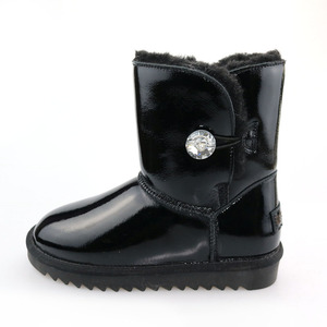 사이드 장식 실버 가죽 부츠 - Product Image 4