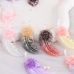 สินค้าใหม่ปี 2026 ชาร์มเรซิ่นรูปขนนกยูงเรืองแสงสำหรับตกแต่งเคสโทรศัพท์ ของเล่นแบบสุ่มราคาต่ำกว่า 1 ดอลลาร์ รุ่น <span class=keywords><strong>S99</strong></span> - Product Image 5