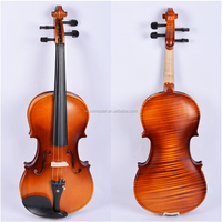 Violon professionnel en bois massif 4/4, violon modèle étudiant, 3/4 1/2, format muet