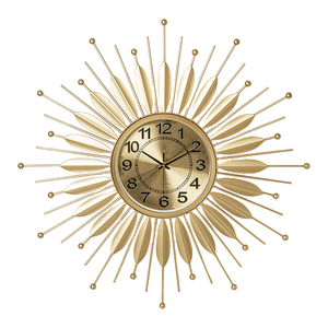 Horloge murale simple et moderne en fer forgé, style nordique, luxe léger, haut de gamme, 65 cm, pour la décoration de salon et de la maison - Product Image 1