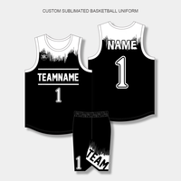 Seragam Tim Sublimasi Kustom, Perlengkapan Bola Basket Liga Elite, 180GSM Pro Mesh, Ukuran Standar AS, Pengiriman Cepat 7 Hari
