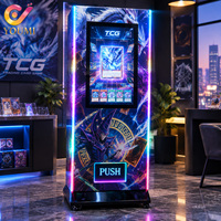 Distributeur automatique de cartes à collectionner TCG de 32 pouces avec écran tactile et téléchargement de publicités à distance pour les packs de cartes sportives et d'anime
