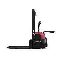 Gerbeur électrique autoportant 2 tonnes, mât en acier sectionnel 3 m, batterie lithium améliorée, couleur personnalisable en option, extension de fourche