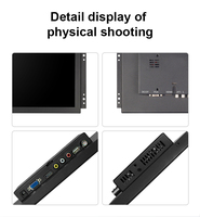 Moniteur à cadre ouvert 15,6 pouces 1366*768 VESA, écran industriel, panneau d'affichage mural LCD, VGA BNC AV USB pour caméra