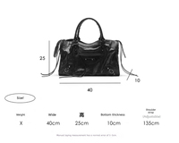 Sac à main tendance pour femme, nouveau style « Spicy Girl », sac fourre-tout grande capacité, sac à bandoulière polyvalent et décontracté