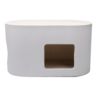 Meuble pour chat moderne : tunnel lounge multi-chats, lit, griffoir en carton et maison privée relaxante