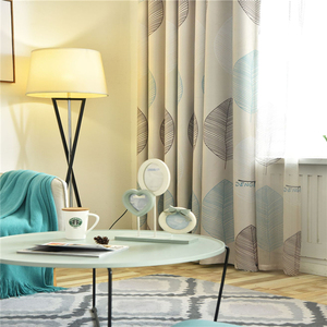Moderno Semplicità di Spessore Maple Leaf Stampa Stile Salotto di Casa di Protezione Del <span class=keywords><strong>Sole</strong></span> di Fantasia Custom Ganci <span class=keywords><strong>Tende</strong></span> Della Finestra// - Product Image 4
