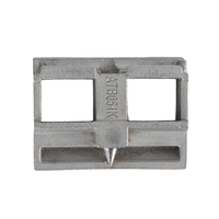 AT051 Plaque de fixation robuste en acier inoxydable pour cadre de fenêtre avec goupille d'alignement, pour profil de fenêtre à battant