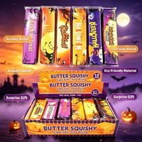 Jouet Squishy Halloween en forme de beurre, en TPE, à remontée lente, doux, anti-stress, à presser, cadeau de fête, vente en gros, produit phare 14