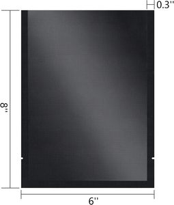 Impresión de logotipo personalizado 5Mil <span class=keywords><strong>Bolsas</strong></span> selladoras <span class=keywords><strong>al</strong></span> vacío en relieve negro transparente con cremallera Almacenamiento <span class=keywords><strong>Foodsaver</strong></span> Bolsa de sellado <span class=keywords><strong>al</strong></span> vacío transparente negro - Product Image 4