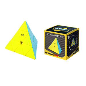 Qiyi Sticker mịn 3x3 kim tự tháp Câu Đố ma thuật Cube đồ chơi Xoắn tam giác 3D Câu Đố tốc độ rubixes Cube Kid phát triển trí thông minh - Product Image 1
