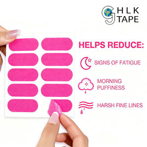 Cinta <span class=keywords><strong>de</strong></span> Kinesiología Precortada HLK Beauty, Marca Privada, Antiarrugas, para Levantar el Doble Mentón y el Rostro - Product Image 5