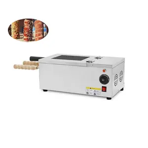 Donut Ice Cream Cone Kurtos Kalacs Machine 2 Roll Commerical Electric Chimney Cake Machine