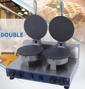 Waffle koni ve kase Maker kase basın ev yapımı dondurma koni demir makinesi-özel doğum günü tedavi