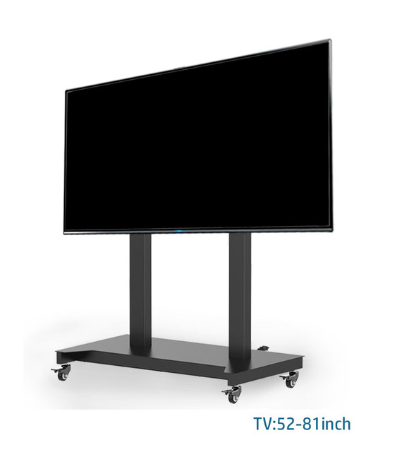 2024 Hot Sales Mobile TV Mount Height Adjustable 52-81" TV Cart TV Trolley Stand Monitor Floor Stand