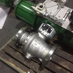 Conexión de 2 piezas con brida, neumática, de acero inoxidable, tipo bola QA647-150lb-CF8M - Product Image 2