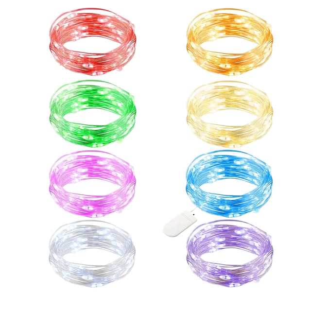 Mini 1M 2M 3M 5M LED Fairy Light String Christmas Wedding Party Festival Decoration Birthday Gift Copper Wire String Light