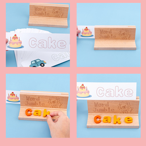 Thông Minh Mầm Non Montessori Khối Bảng Chữ Cái Bằng Gỗ Di Chuyển Phù Hợp Với Chữ Cái Tiếng Anh Chính Tả Từ Tiếng Anh Trò Chơi - Product Image 4