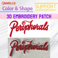 AWELLS Taille Standard Fille Garçon Aigle Entreprise Logo Motorcycle Club Family Crest Media Script Block Name Company Patch Emblem