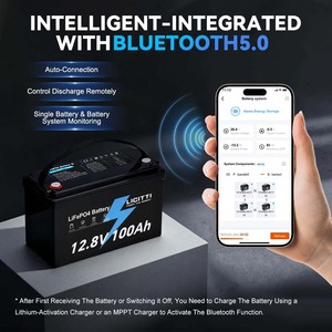 Cellule de batterie LiFePO4 à haute densité d'énergie pour le stockage d'énergie domestique RV 12V 48V 24V 100AH 300AH 1000W <span class=keywords><strong>2000W</strong></span> - Product Image 3