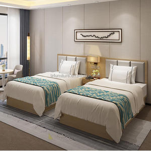 Modern Love Zone Hotel Furniture New Design Solid Wood Bedroom Set High Gloss Finish <b>King</b> <b>Double</b> Queen Single <b>Bed</b> Frame - Product Image 2
