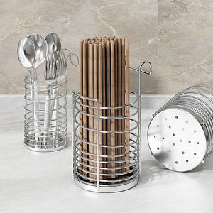 Cesta para Cubiertos de Cocina, Nuevo Estilo, Acero Inoxidable 304, Porta Cubiertos, Organizador de Cuchillos, Palillos y Cucharas - Product Image 3