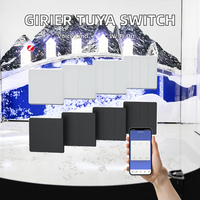 GIRIER para Smart Life, Interruptor de Luz WiFi a Prueba de Agua de 1/2/3/4 Botones, Control por Voz con Alexa y Google Home