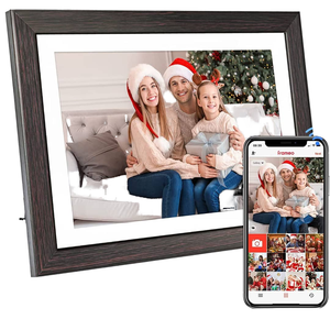 Giá tốt nhất 10.1 inch bằng gỗ Porta retrato kỹ thuật số với wifi thông minh USB và MP3 MP4 hỗ trợ cho gia đình sử dụng - Product Image 1