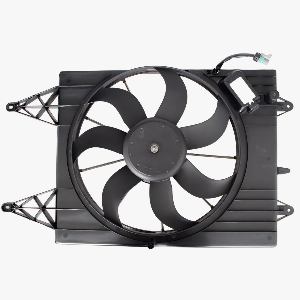 OE# 5U0121207A 2327300000 Auto Engine Electric 12V DC Condenser Cooling Fan Radiator Motor Shroud Assembly for VOLKSWAGEN GOL Auto Parts Image 1