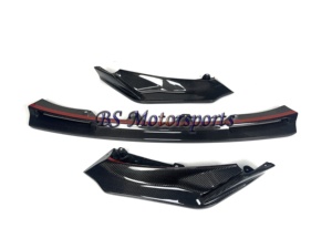 3-pcs V Phong Cách G80 <span class=keywords><strong>M3</strong></span> g82 G83 M4 thực sự sợi carbon phía trước Bumper Lip Splitter cho <span class=keywords><strong>BMW</strong></span> <span class=keywords><strong>M3</strong></span> M4 phía trước Bumper Spoiler môi - Product Image 5