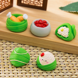KI huacui - Simulación <span class=keywords><strong>de</strong></span> micropaisaje, bonita casa <span class=keywords><strong>de</strong></span> muñecas Zongzi del Festival del Bote del Dragón, adornos <span class=keywords><strong>de</strong></span> decoración para el hogar, resina Han - Product Image 1
