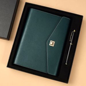 Juego de Regalo Corporativo Personalizado con Logotipo, Cuaderno de Tapa Dura de PU A5 y Bolígrafo, Artículos Promocionales - Product Image 2