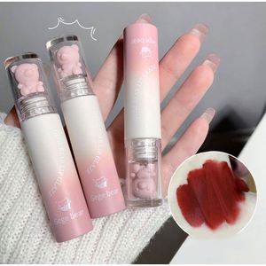 2023 ours velours mignon glaçure pur désir décontracté Look châtaigne rouge-brun lèvre boue coréen maquillage fille rouge à lèvres nouveau - Product Image 3