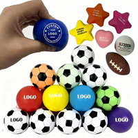 Bola Sepak Mini Anti Stres dari Busa PU Spons Lembut, Mainan Tangan Anak 40mm, Promosi Logo Kustom Seluruh Dunia