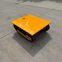Chariot de manutention électrique silencieux télécommandé à châssis plat pour espaces étroits en entrepôt