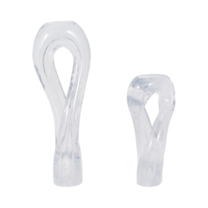 Scultura in Vetro a Spirale Intrecciata, Decorazione Moderna Artigianale per Soggiorno, Ufficio, Bagno, Esposizione su Mensola - Product Image 3