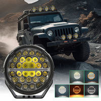 Phare de travail LED rond de 9 pouces 150W, projecteur de conduite, lampe antibrouillard avant tout-terrain pour camion, SUV, VTT