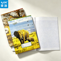 Cahier Premium à Couverture Rigide Lignée Seyès, Papier Lisse Résistant à l'Encre, Couverture Imprimée en Paysage pour Notes de Réunions de Bureau