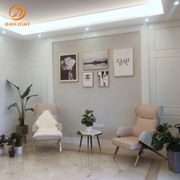 Canapé en cuir véritable rose, réplique de luxe, canapé de loisirs, mobilier d'intérieur bon marché pour la maison, usine européenne