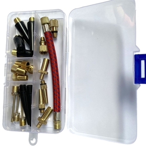 Ensemble d'adaptateurs de gonflage multifonctionnels |   Accessoires universels pour types de valves Presta, Schrader et autres, 21 pièces - Product Image 2