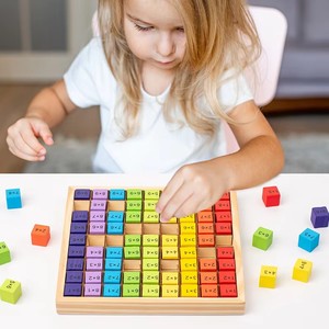 Gioco Educativo Montessori, Puzzle 3D con Tavola Numerica, Tabella di Moltiplicazione 99, Giochi da Tavolo per l'Apprendimento della Matematica per Bambini e Bambine - Product Image 3