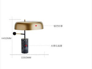 Micarsimg — <span class=keywords><strong>lampe</strong></span> post-moderne, éclairage de créateur, avec base en marbre, lampes, lanternes simples, pour salon et chambre à coucher - Product Image 5