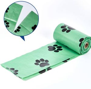 Sacs à déjections canines imperméables et écologiques en gros de Chine avec distributeur et clip ceinture - Product Image 5